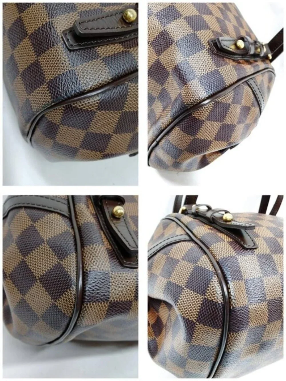 Authentic Louis Vuitton Rivington PM Damier Ebene HandBag